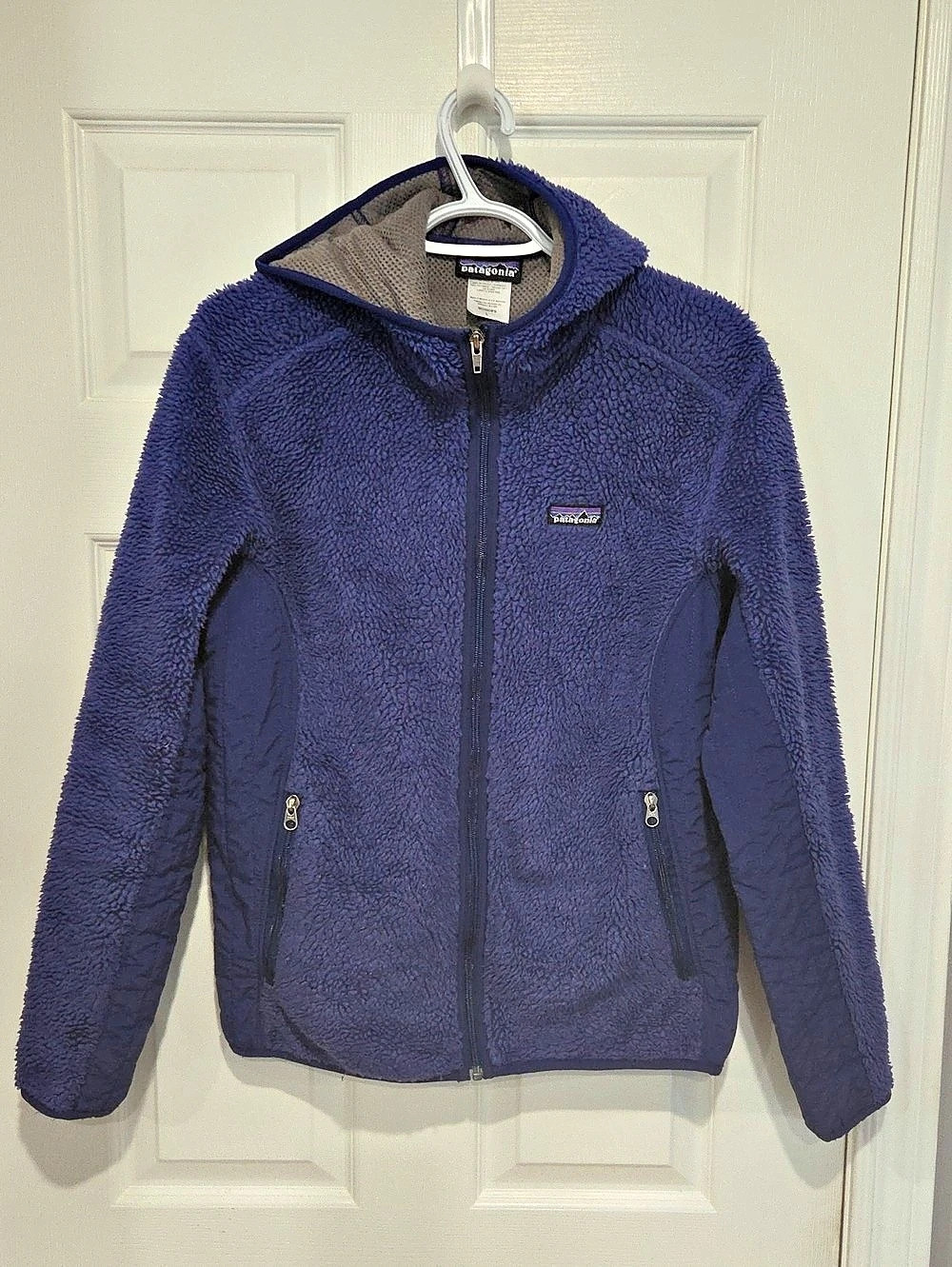 Patagonia Women's Tech Fleece Hoody Blue Purple Size L